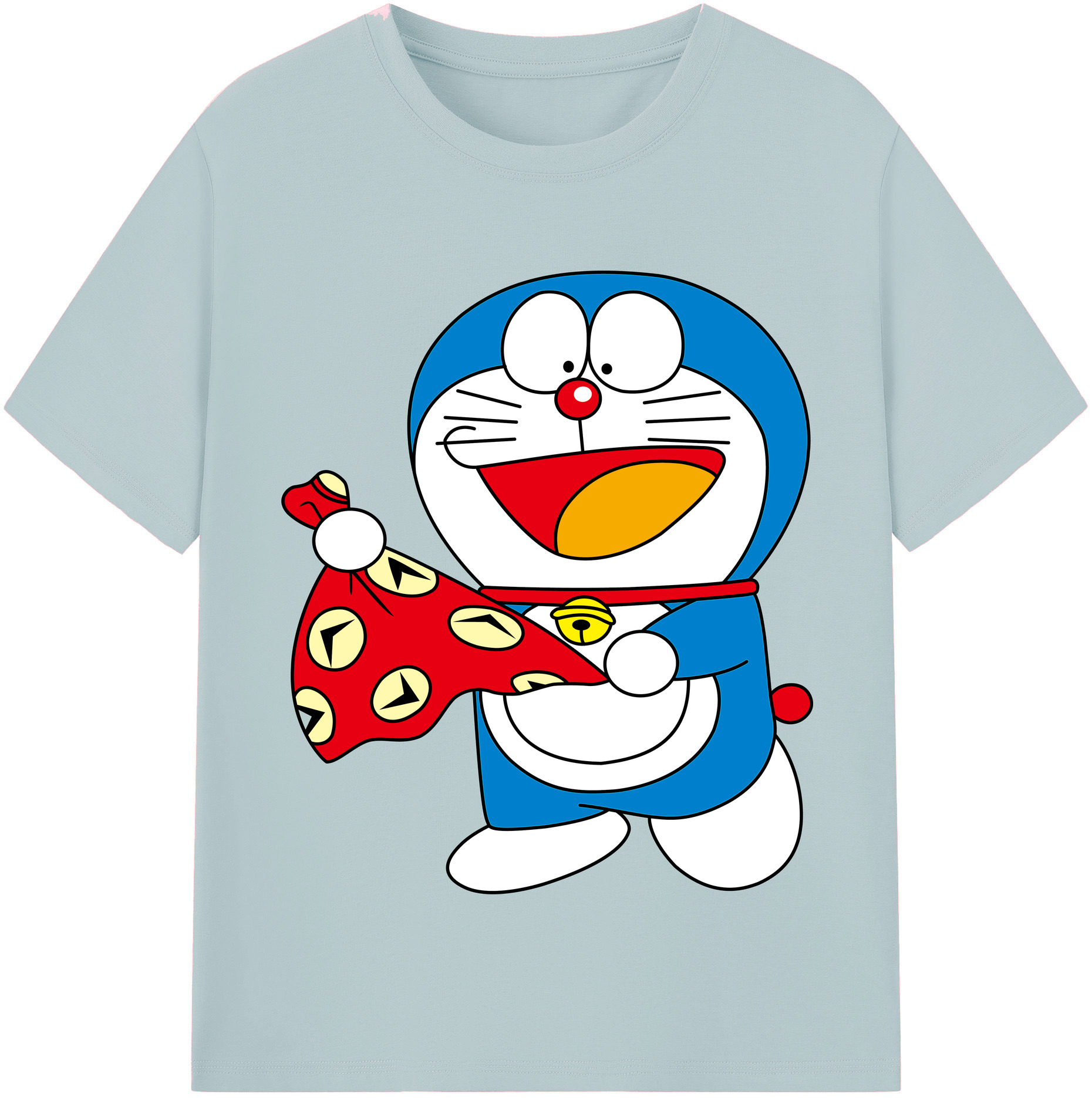 （画像用） ドラえもん Doraemon 綿100％半袖Tシャツ（フロントプリント）